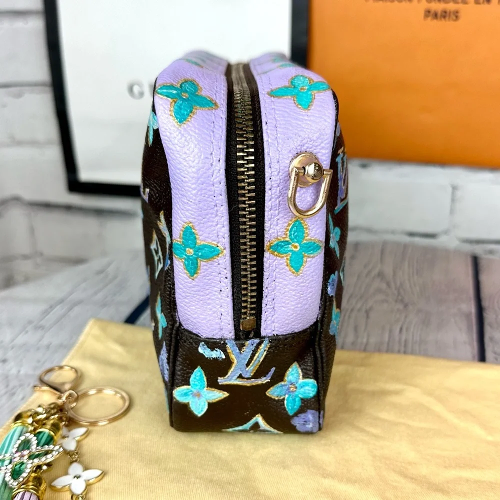 Louis Vuitton Trousse 23 Pouch Crossbody CUSTOM with dust bag and bag charm - Picture 13 of 16